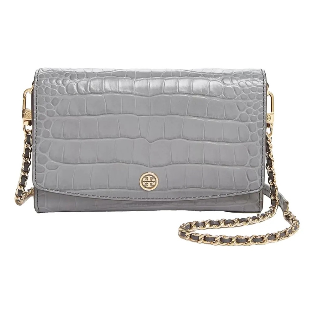 Tory Burch Robinson Embossed Chain Wallet